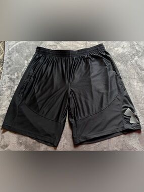 Under Armour Men's Black Training Shorts with Logo